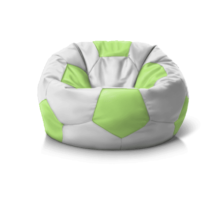 Замовляйте 'Крісло м''яч White + Light Green': безкаркасні меблі для відпочинку, зручна посадка.